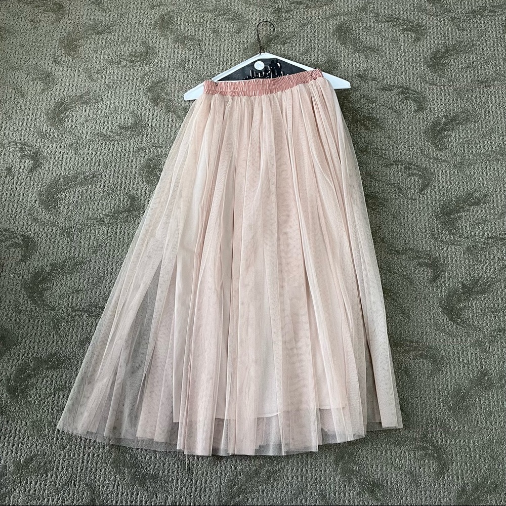 💚SOLD💚 EUC Women's O2 Collection Pleated Tulle Skirt size Small - Picture 1 of 7